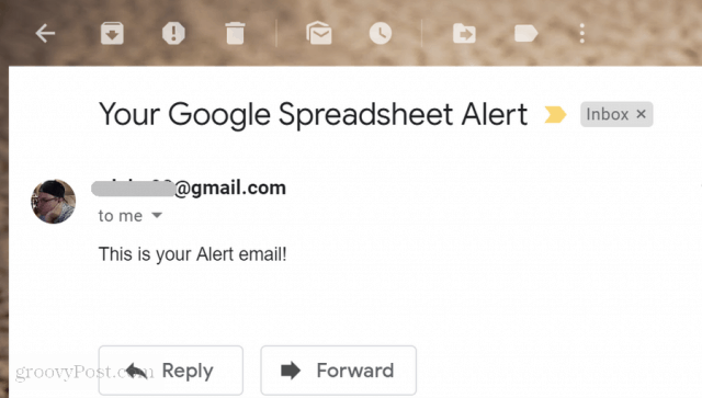 Sử dụng Google Trang tính để gửi email dựa trên giá trị ô