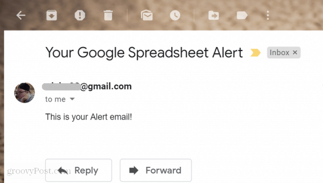 Verwenden Sie Google Sheets, um eine E-Mail basierend auf dem Zellenwert zu senden