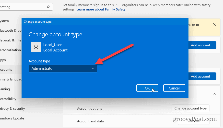 Comment ajouter un compte d'utilisateur local sur Windows 11