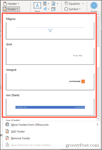 So fügen Sie benutzerdefinierte Kopf- und Fußzeilen in Microsoft Word ein