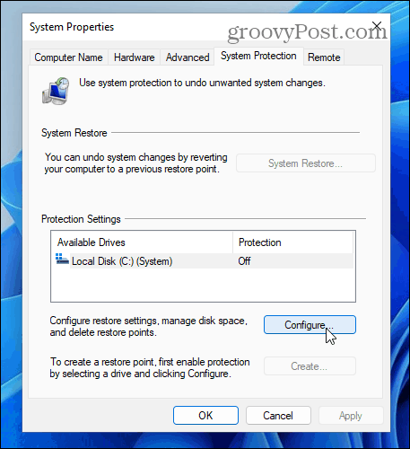Comment créer un point de restauration sur Windows 11