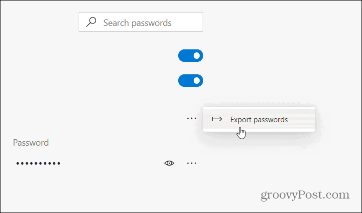 Cách xuất mật khẩu từ Microsoft Edge