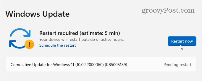Handmatig updaten van Windows 11