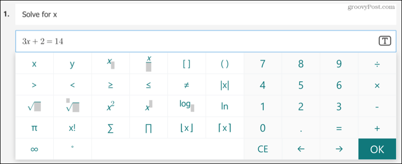 Een wiskundequiz maken in Microsoft Forms