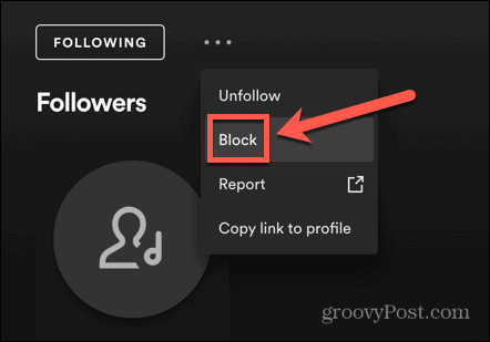 Come rimuovere i follower su Spotify