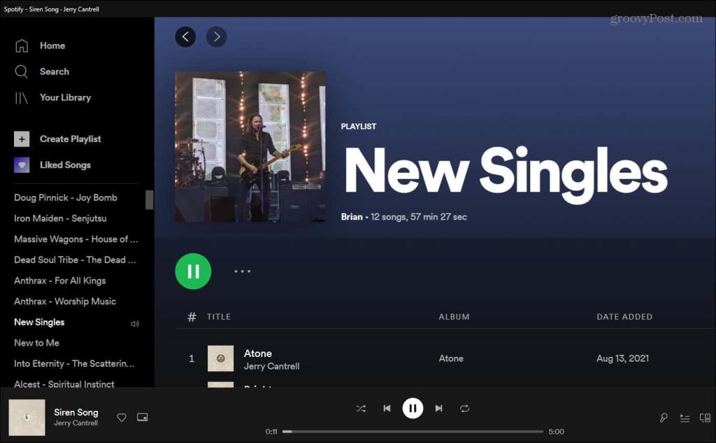 Cara Menukar Gambar Senarai Main Spotify