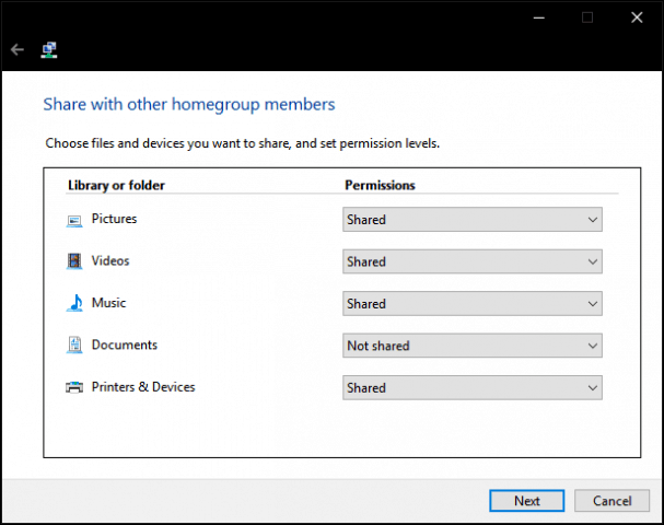 Cara Mencipta dan Menyertai HomeGroup dalam Windows 10