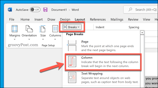 Cómo dividir un documento de Word por la mitad