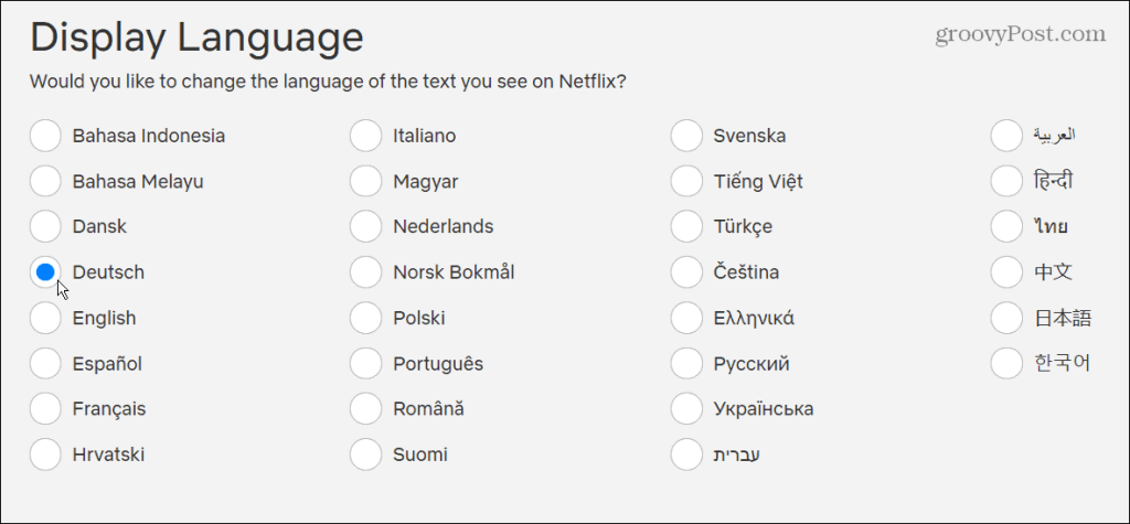 Cum să schimbi limba pe Netflix