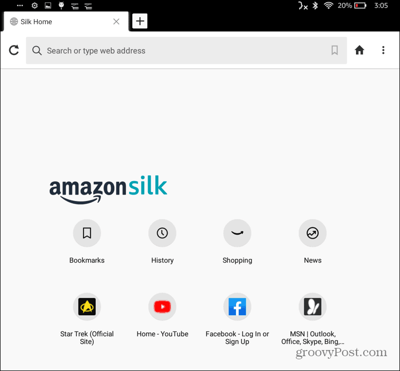 Kindle Fire: Schließen Sie alle geöffneten Silk Browser-Tabs