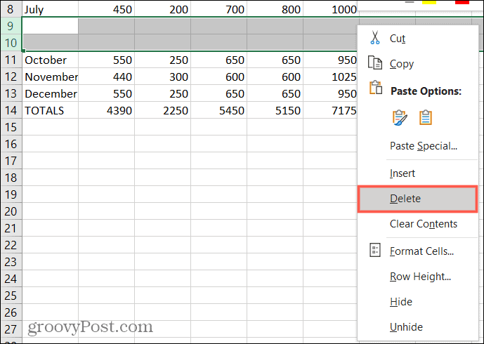 Cách tìm và xóa hàng trống trong Microsoft Excel