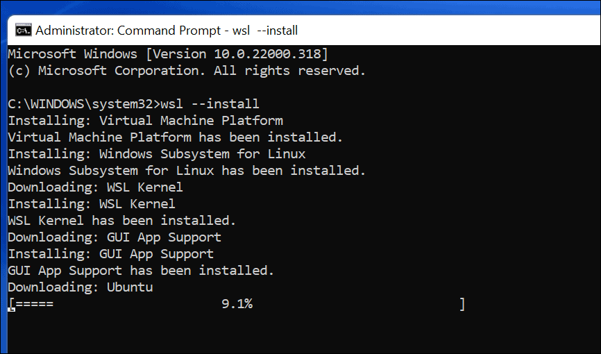 Cách cài đặt hệ thống con của Windows dành cho Linux trong Windows 11