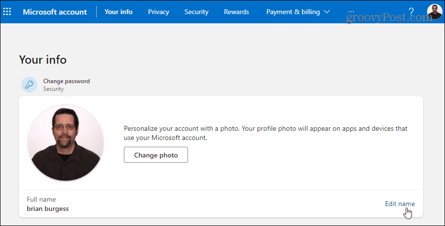 Come modificare il nome dell'account su Windows 11