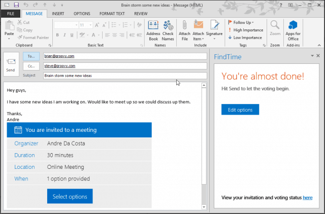 วิธีใช้ FindTime Add-in ใหม่ของ Microsoft สำหรับ Outlook