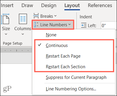 Cum să activați și să personalizați numerele de linie în Microsoft Word