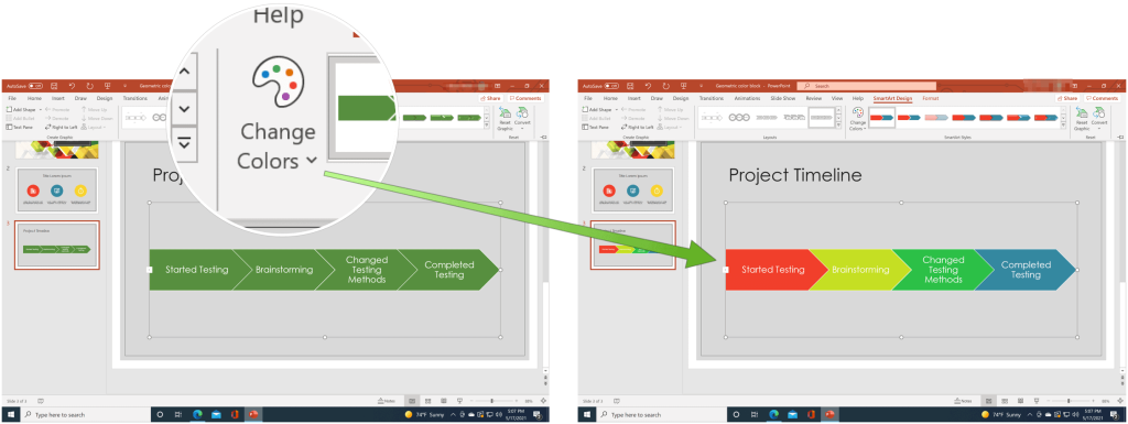 Cum să creați o cronologie Microsoft PowerPoint pentru a afișa datele