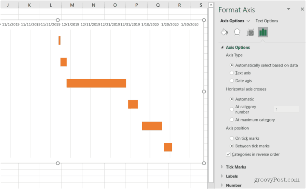 Excel'de Gantt Grafiği Nasıl Oluşturulur