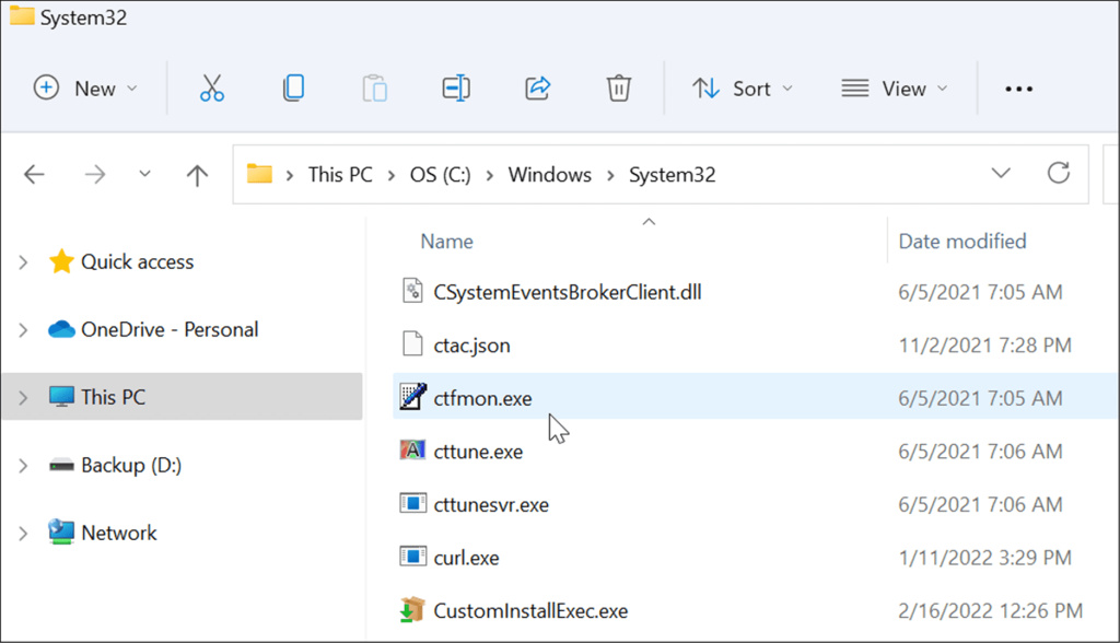 Was ist CTF Loader (cftmon.exe) unter Windows 11