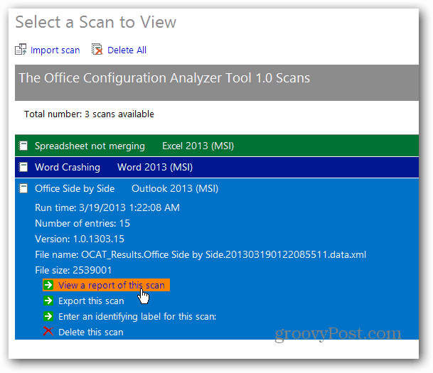 Office Configuration Analyzer ツールを使用して Microsoft Office の問題を修正する