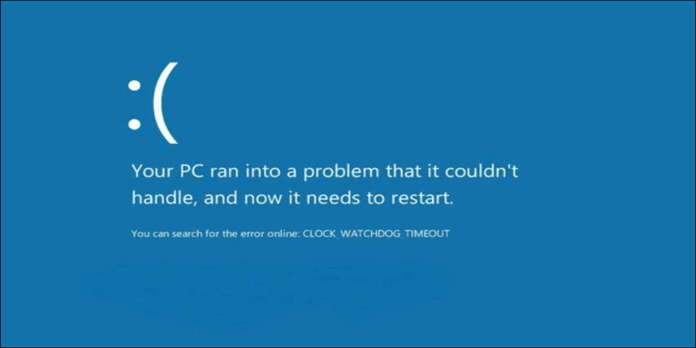 Cum să remediați Timeout Clock Watchdog pe Windows