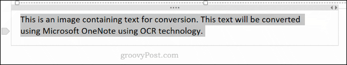 Tekst kopiëren van afbeeldingen in Microsoft OneNote