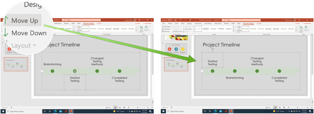 Cum să creați o cronologie Microsoft PowerPoint pentru a afișa datele