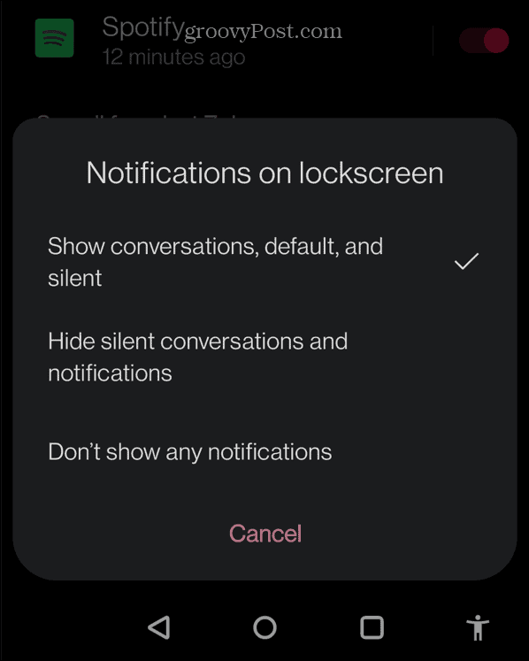Cum să obțineți Spotify pe un ecran de blocare Android