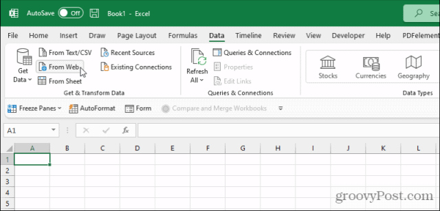 So funktioniert Web Scraping in Excel: Importieren Sie Daten aus dem Web