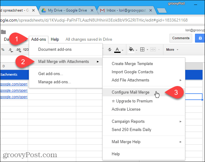 Gmail için Adres Mektup Birleştirme Kullanarak Kişiselleştirilmiş Toplu E-postalar Nasıl Oluşturulur