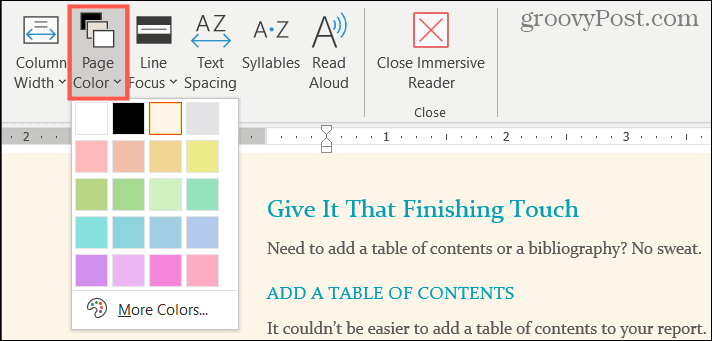 Microsoft Word에서 몰입형 리더를 활성화하고 사용자 지정하는 방법