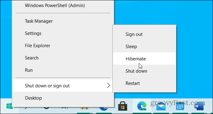 Cara Mendayakan Mod Hibernate pada Windows 10