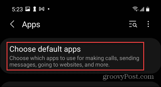 Cum să resetați aplicațiile implicite pe Android