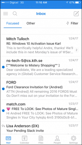 Sortați e-mailurile importante utilizând Inbox focalizat pentru Outlook