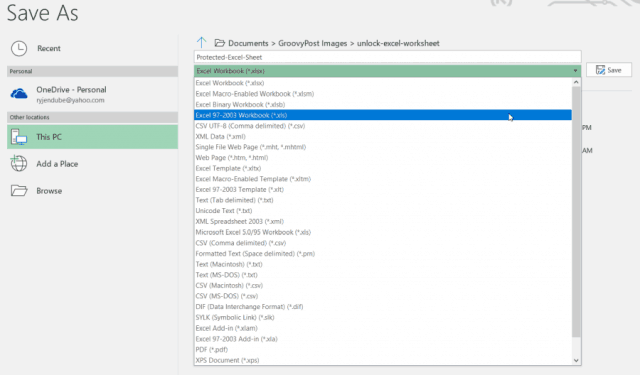 Microsoft Excel 시트의 보호를 해제하는 방법