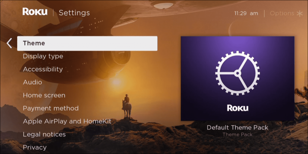 Cách thay đổi chủ đề trên Roku