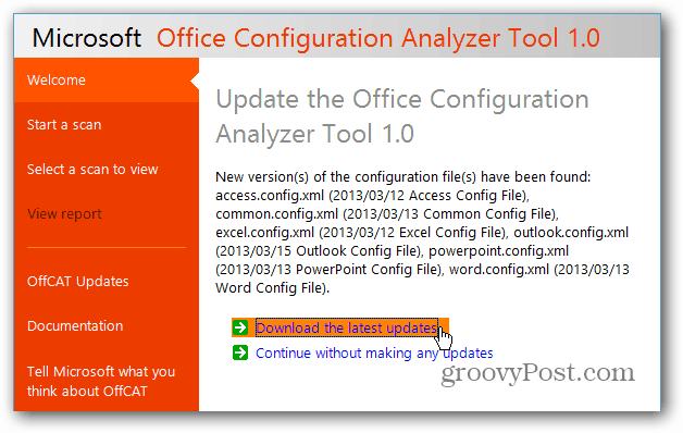 Office Configuration Analyzer ツールを使用して Microsoft Office の問題を修正する