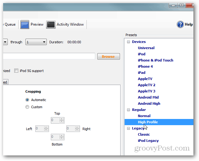 Como converter MOV para MP4, M4V ou MKV