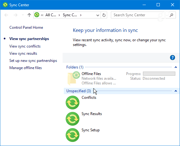 Como impedir que o Sync Center (Mobsync.exe) seja executado no Windows