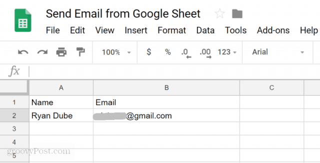 Utiliser Google Sheets pour envoyer un e-mail basé sur la valeur de la cellule