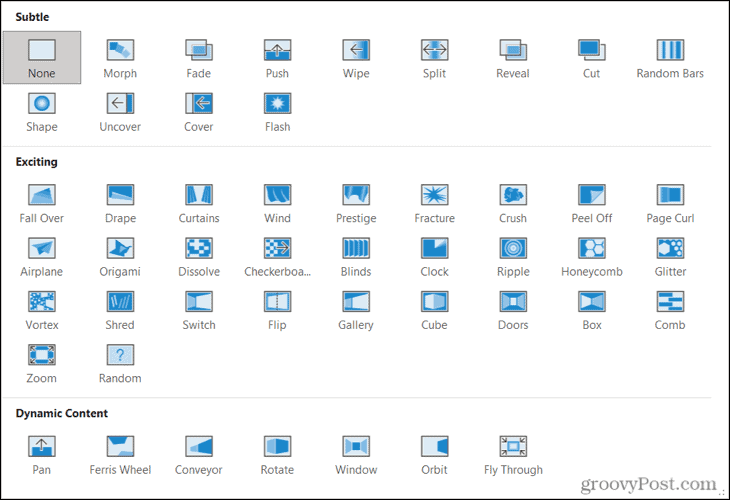 Cum să utilizați tranzițiile de diapozitive în Microsoft PowerPoint