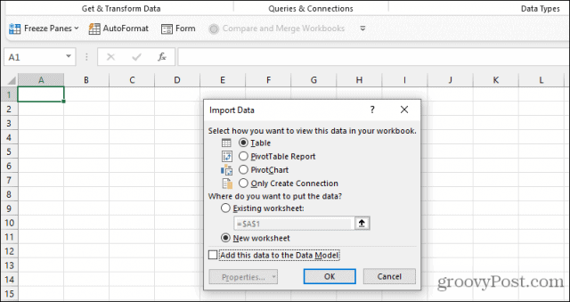 So funktioniert Web Scraping in Excel: Importieren Sie Daten aus dem Web