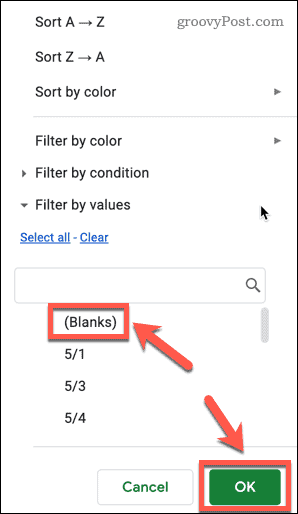 Google E-Tablolarda Boş Satırlar Nasıl Silinir?