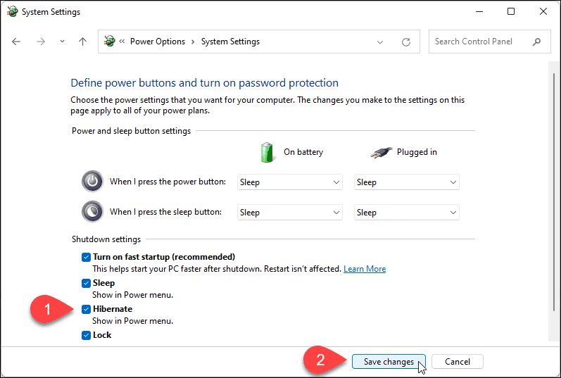 如何在 Windows 11 上啟用或禁用休眠模式