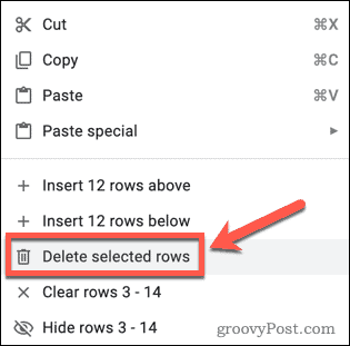 Как удалить пустые строки в Google Sheets