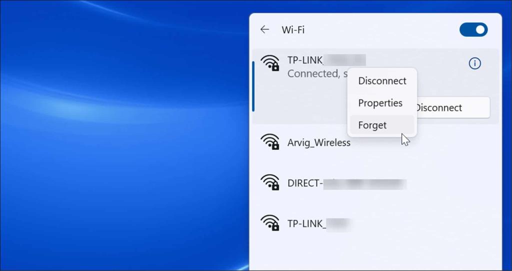 Cum să uiți o rețea Wi-Fi pe Windows 11