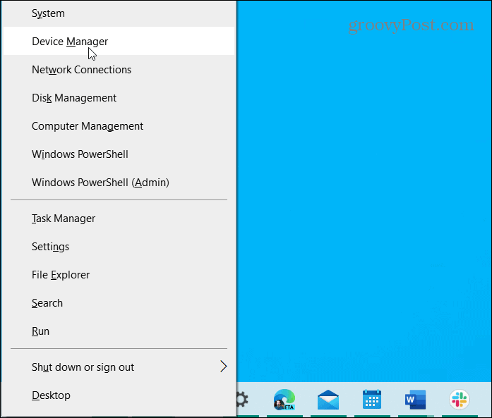 Come creare un collegamento a Gestione dispositivi su Windows 10