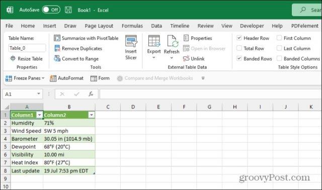 Excel의 웹 스크래핑 작동 방식: 웹에서 데이터 가져오기