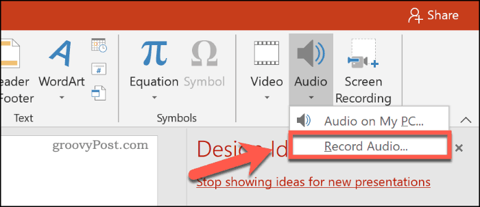 Como adicionar áudio a uma apresentação do PowerPoint