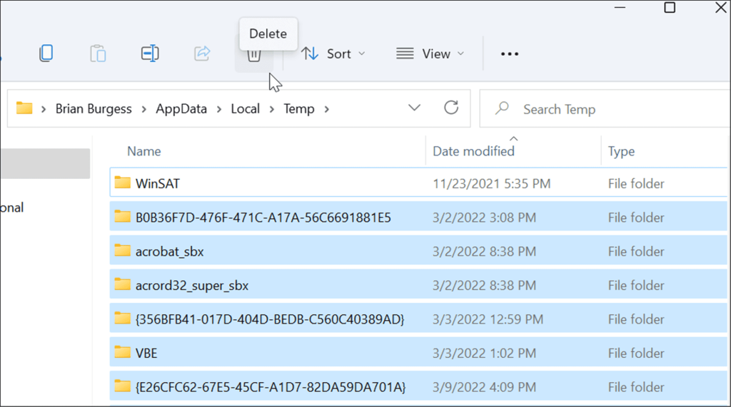4 cách xóa tệp tạm thời trên Windows 11