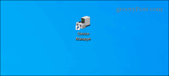 如何在 Windows 10 上創建設備管理器的快捷方式